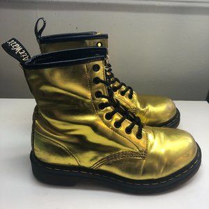 Gold Metallic Dr. Martens